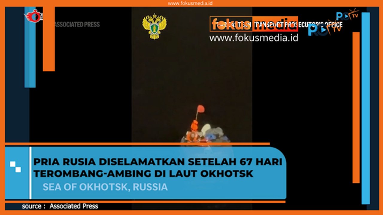 Pria Rusia Diselamatkan Setelah 67 Hari Terombang-ambing di Laut Okhotsk