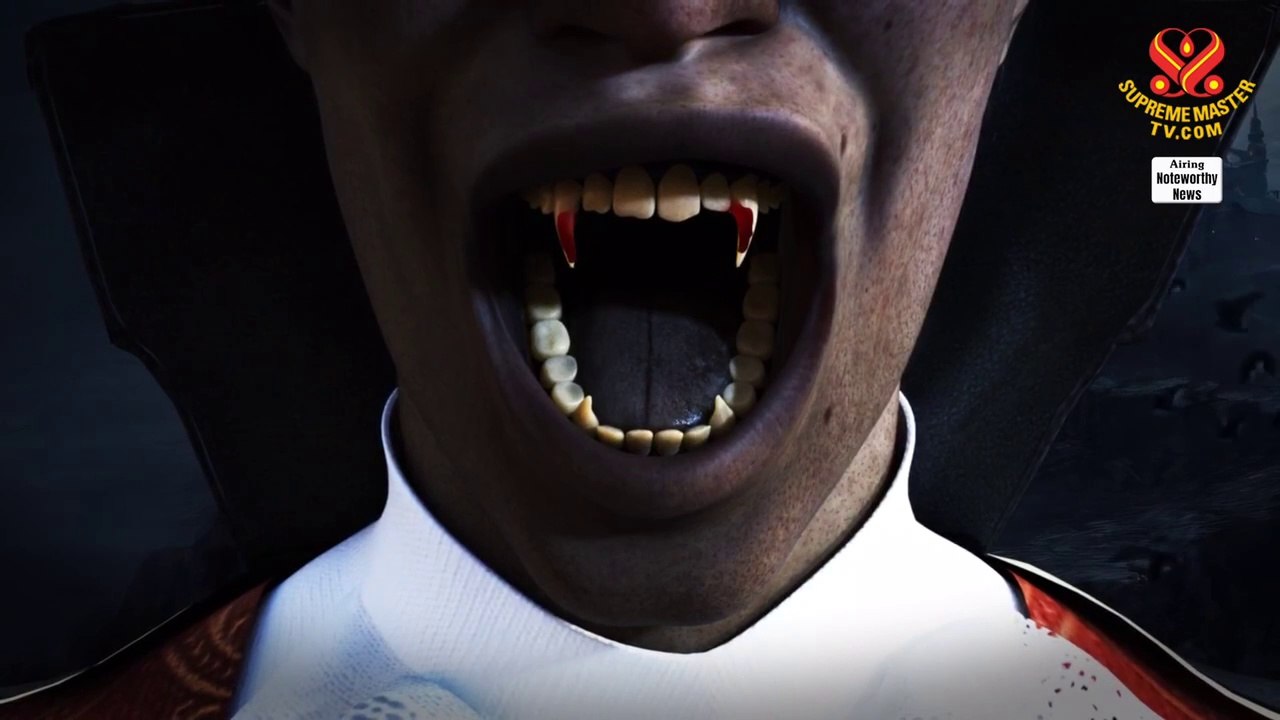 Ignore those who keep telling u 2 b vegan! Ur blood-dripping mouth looks cool 2 Dracula!