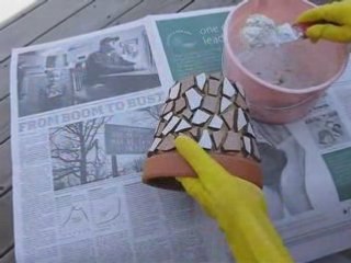 How to Make Maven's Mosaic Flower Pot