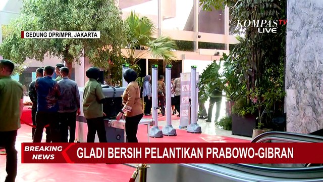 Ahmad Muzani dan Jajaran Pimpinan MPR Hadiri Gladi Bersih Pelantikan Prabowo-Gibran