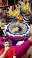 The knitting machine I saw on Internet