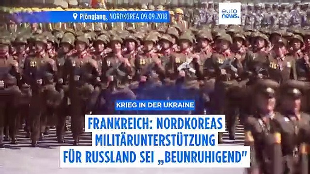 Frankreich besorgt über nordkoreanische Truppen in der Ukraine