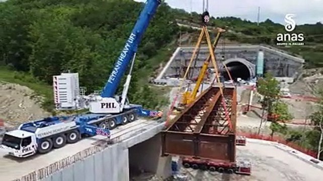 Il varo del viadotto sulla fondovalle Sangro