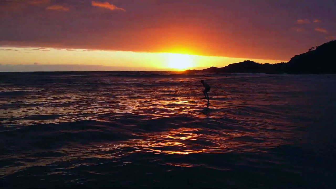 Zane Westwood Sunrise Foil Surfing Glides