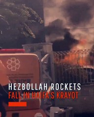 Hezbollah Rockets Fall in Haifa's Krayot