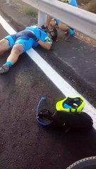 Un coche atropella a un ciclista y se da a la fuga en Ingenio