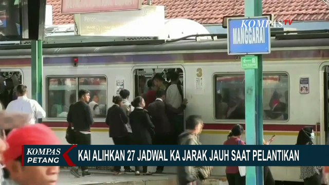 Imbas Rekayasa Lalu Lintas Pelantikan Prabowo Gibran, KAI Alihkan 27 Jadwal Kereta Api Jarak Jauh