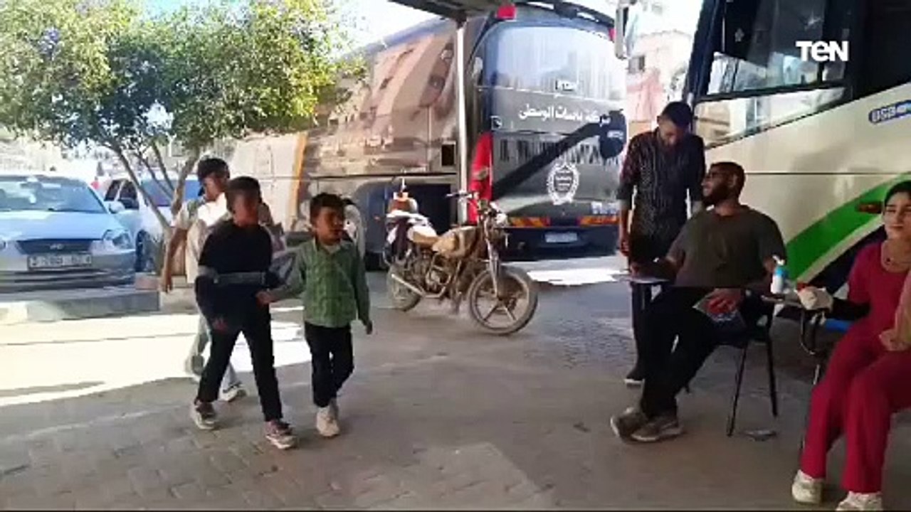 جانب من اليوم الاول لحملة التطعيم ضد شلل الأطفال ( الجرعة الثانية ) في محافظتي خانيونس ورفح