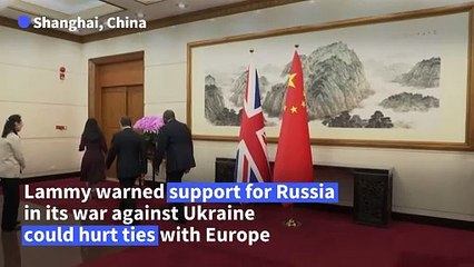 Britain's Lammy calls for 'more diplomacy' with China