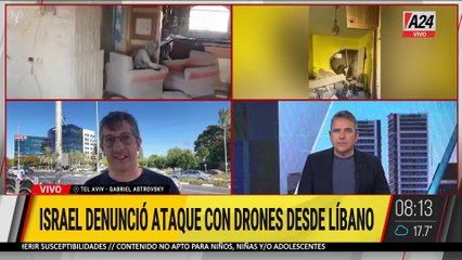  ISRAEL DENUNCIÓ ATAQUE CON DRONES DESDE LÍBANO