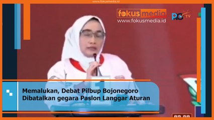 MEMALUKAN, Debat Pilbup Bojonegoro Dibatalkan Gegara Paslon Langgar Aturan