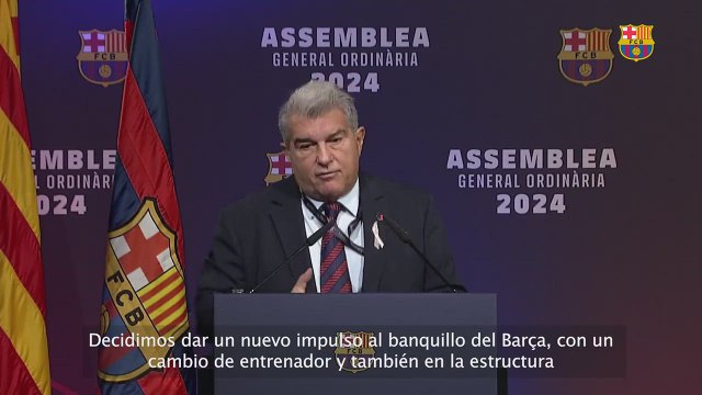 Los puntos más destacados del discurso del presidente Laporta en la Asamblea General Ordinaria