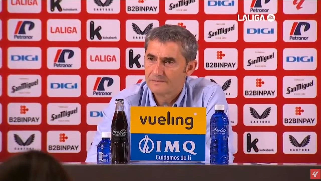 Ernesto Valverde, rueda de prensa tras el Athletic vs. Espanyol