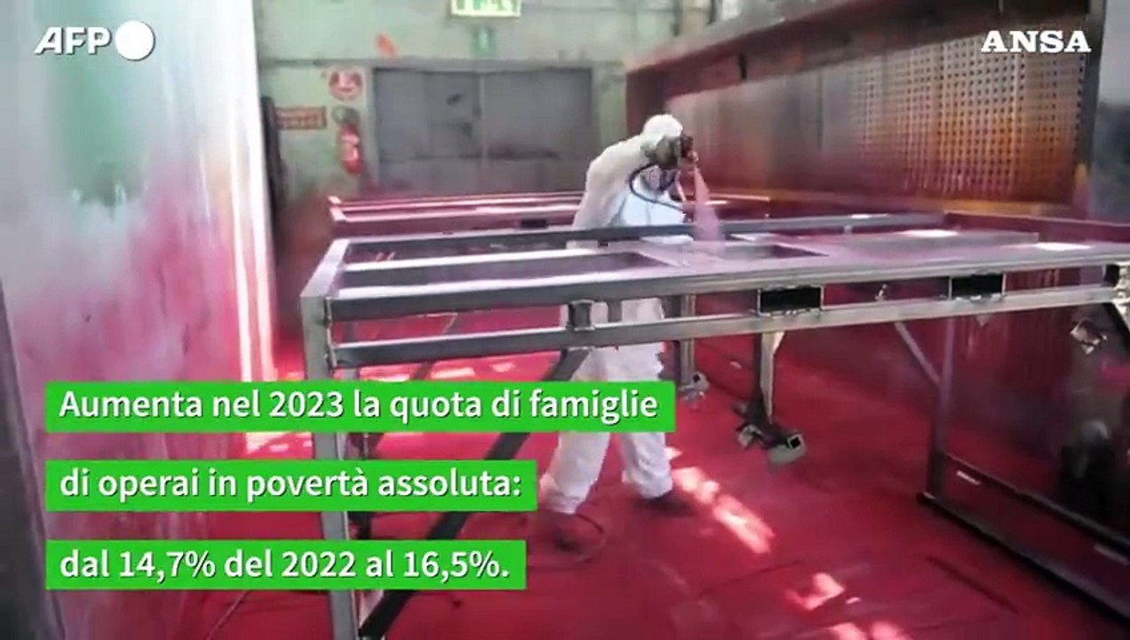 Aumentano le famiglie di operai in stato di poverta' assoluta