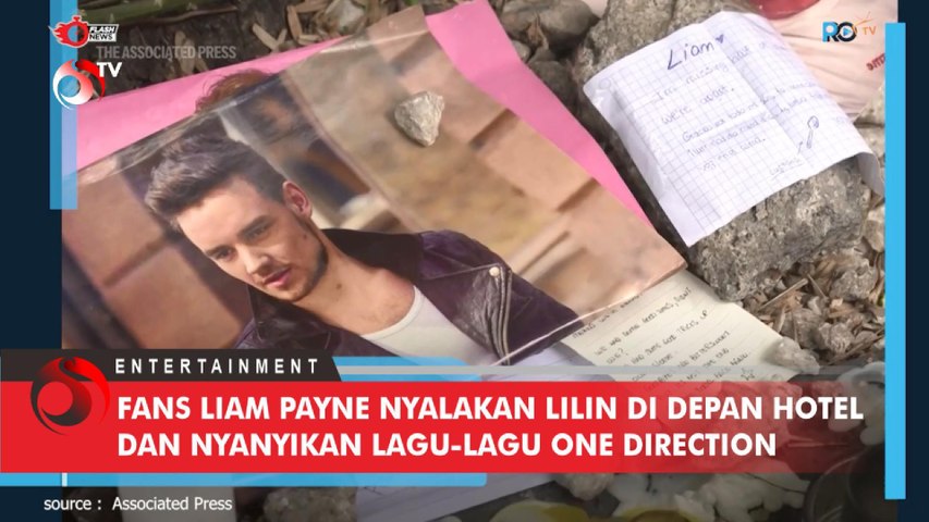 Fans Liam Payne Nyalakan Lilin di Depan Hotel dan Nyanyikan Lagu-Lagu One Direction