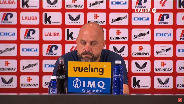 Manolo González, rueda de prensa tras el Athletic - Espanyol