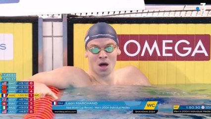 Léon Marchand : nouveaux records pour le nageur français qui remporte déjà une deuxième finale à Shangai !