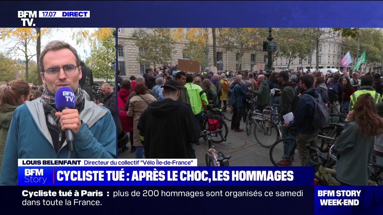 "On est très tristes, on est aussi en colère": Louis Belenfant (Vélo Île-de-France) dénonce la banalisation de la "violence motorisée", après la mort de Paul Varry à Paris