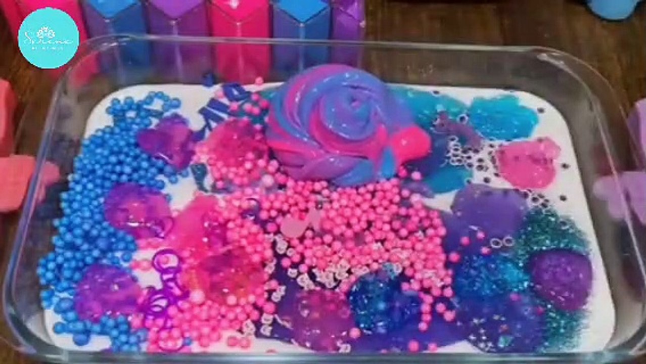 ASMR Rocket Slime Mixing with Glitter and Makeup!