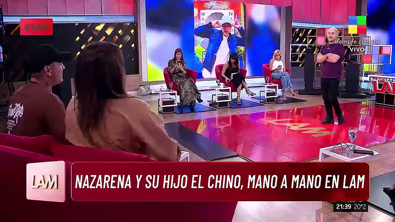 Nazarena Vélez le pidió disulpas a su hijo por sus peleas con su padre, Daniel Agostini