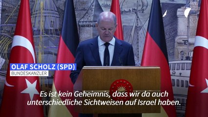 Scholz: "Wir haben unterschiedliche Sichtweisen auf Israel"