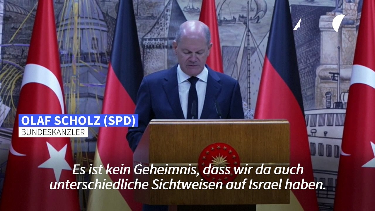 Scholz: 'Wir haben unterschiedliche Sichtweisen auf Israel'