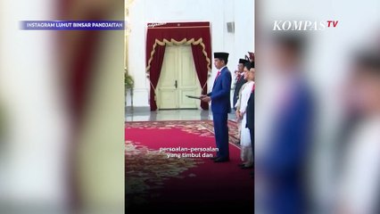 Luhut Sampaikan Pamit Sebagai Menko Marves: Saya Minta Maaf dan Terima Kasih