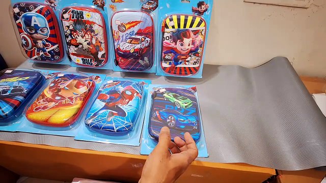 Unboxing and Review of Avengers, Barbie Jumbo Pencil Pen Pouch and Pencil 3D EVA Hardtop Pouch Bag Case for School Supplies for Kids