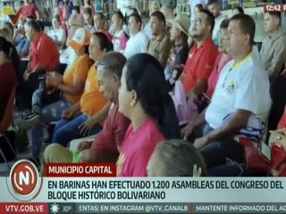 Mil 200 asambleas se han realizado en el estado Barinas rumbo al Gran Congreso del Bloque Histórico
