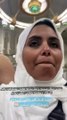 أمل الشهراني تبكي أثناء أداء العمرة مع زوجها