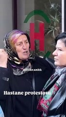 Hastane önünde yenidoğan yakınlarından protesto