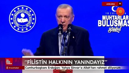 Cumhurbaşkanı Erdoğan: Hamas lideri Yahya Sinvar'a Allah'tan rahmet diliyorum