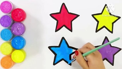 Draw a Beautiful Star Counting and colouring for kids and toddlers video