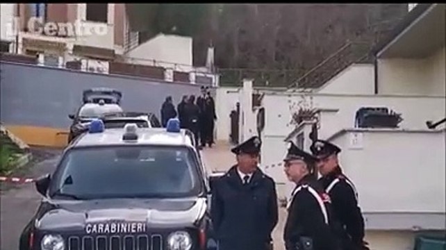 Omicidio a Miglianico, la casa e primi rilievi dei carabinieri