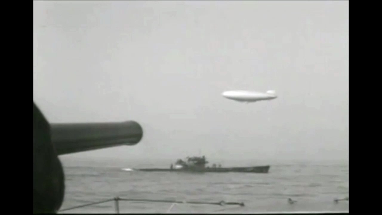 German U-boats surrendering to Canadian and American forces in the West Atlantic, including footage from off Shelburne, Nova Scotia. May 1945.