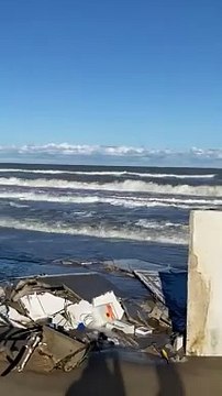 I danni del maltempo sul litorale di Alba Adriatica