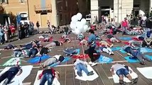 Teramo, il flash mob contro le morti bianche