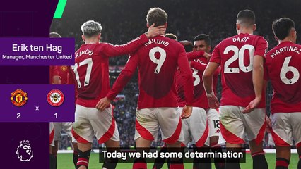 Ten Hag hails 'fighting spirit' after comeback win over Brentford