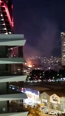 İzmir'deki ikiz kulelerde yangın çıktı