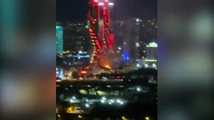 İzmir ikiz kulelerde yangın!