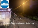 Paura a Eboli, cade palo della luca