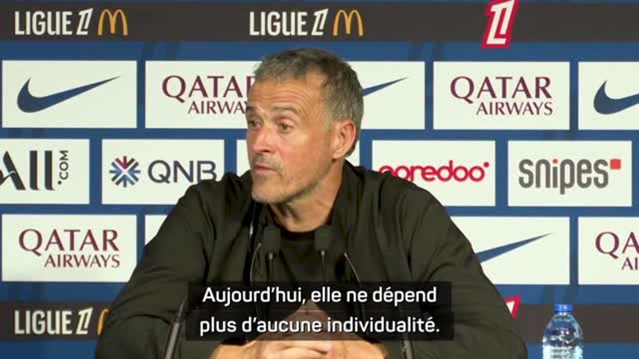 PSG - Luis Enrique : “L'équipe dépendait des individualités avant, aujourd’hui, ce n’est plus le cas”