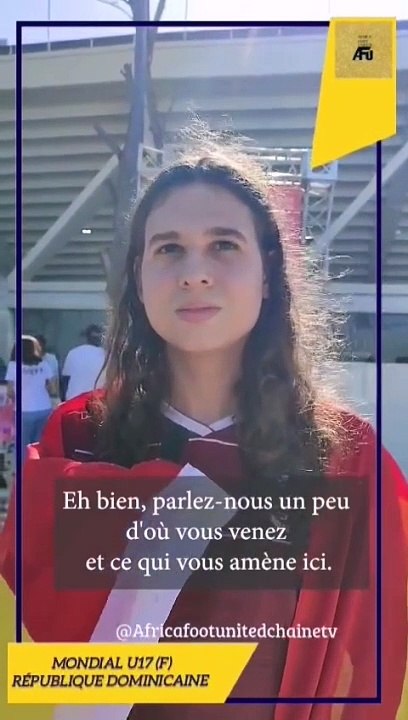 Coupe du Monde Féminine U17 République Dominicaine #AfricaFootUnited : Une supportrice Dominicaine d'origine espagnole  est venue assister au match de la #Roja contre la #CoréeduSud 