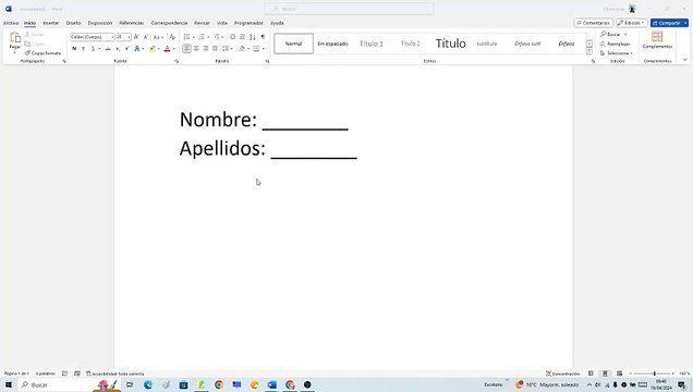✍ Como ESCRIBIR ENCIMA de una LÍNEA en WORD❓