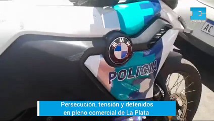 Persecución y detenidos en pleno centro comercial de La Plata
