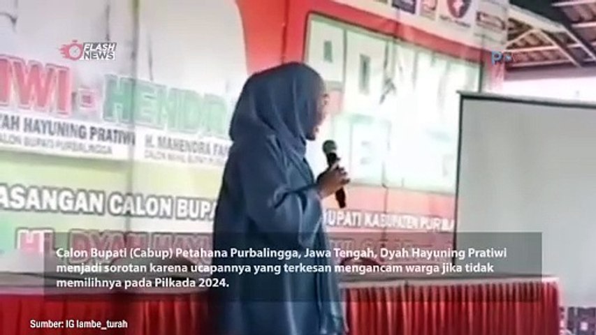 Video Viral Calon Bupati Purbalingga Ancam Coret Bansos Kalau Pilih Lawannya