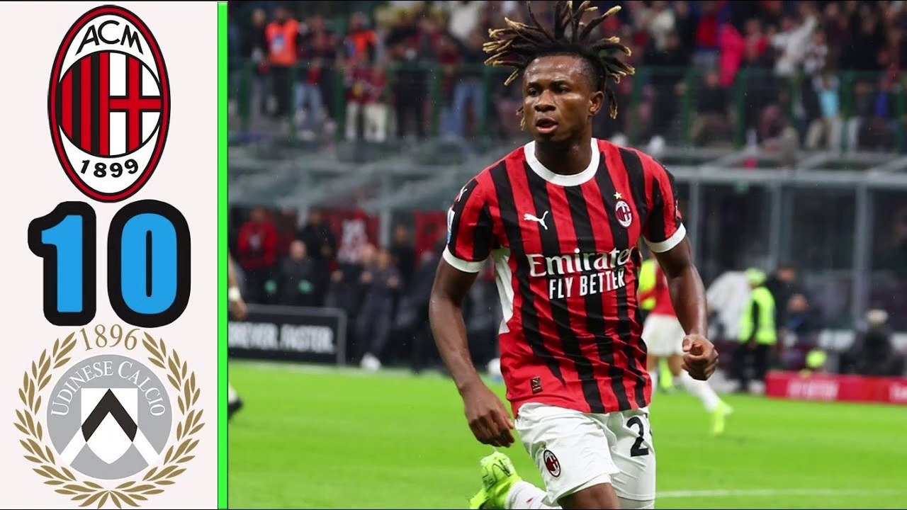 AC Milan vs Udinese 1-0 || Highlights & Goals |...