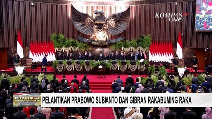 [FULL] Prosesi Ambil Sumpah Presiden-Wapres hingga Pindah Kursi Prabowo-Jokowi