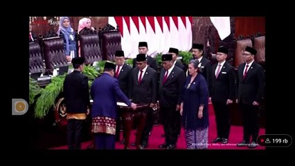 Pelantikan Presiden RI: Tanda Tangan Berita Acara Pelantikan Oleh Pimpinan MPR RI Terhormat Mewakili Rakyat Indonesia