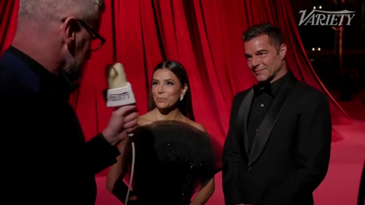 Eva Longoria, Ricky Martin Share Their Group Chat Name with Chrissy Teigen and John Legend | Academy Museum Gala Red Carpet